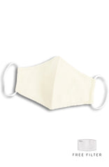 Essential Pure Cotton Face Mask in Eggshell