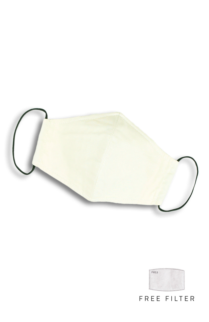 Essential Pure Cotton Face Mask in Ivory