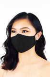 Essential Pure Cotton Face Mask in Noir Black