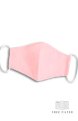 Essential Pure Cotton Face Mask in Peony Pink