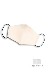 Essential Pure Cotton Face Mask in Seashell