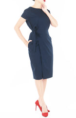 Everlasting Elsa Wrap Dress - Midnight Blue