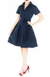 Everlasting Emma Two-Way Shirtdress in Oxford Navy