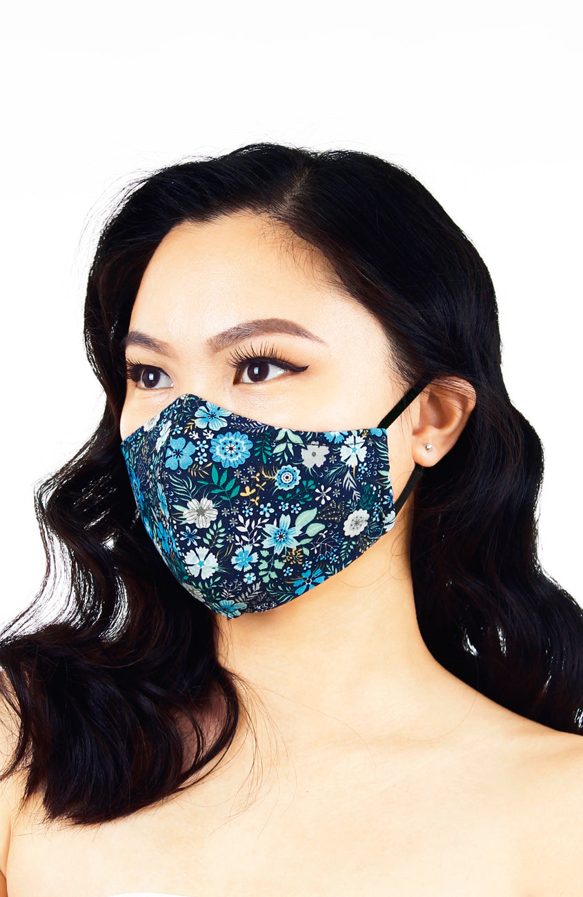Eywa’s Pandora Garden Pure Cotton Face Mask - Serene Blue