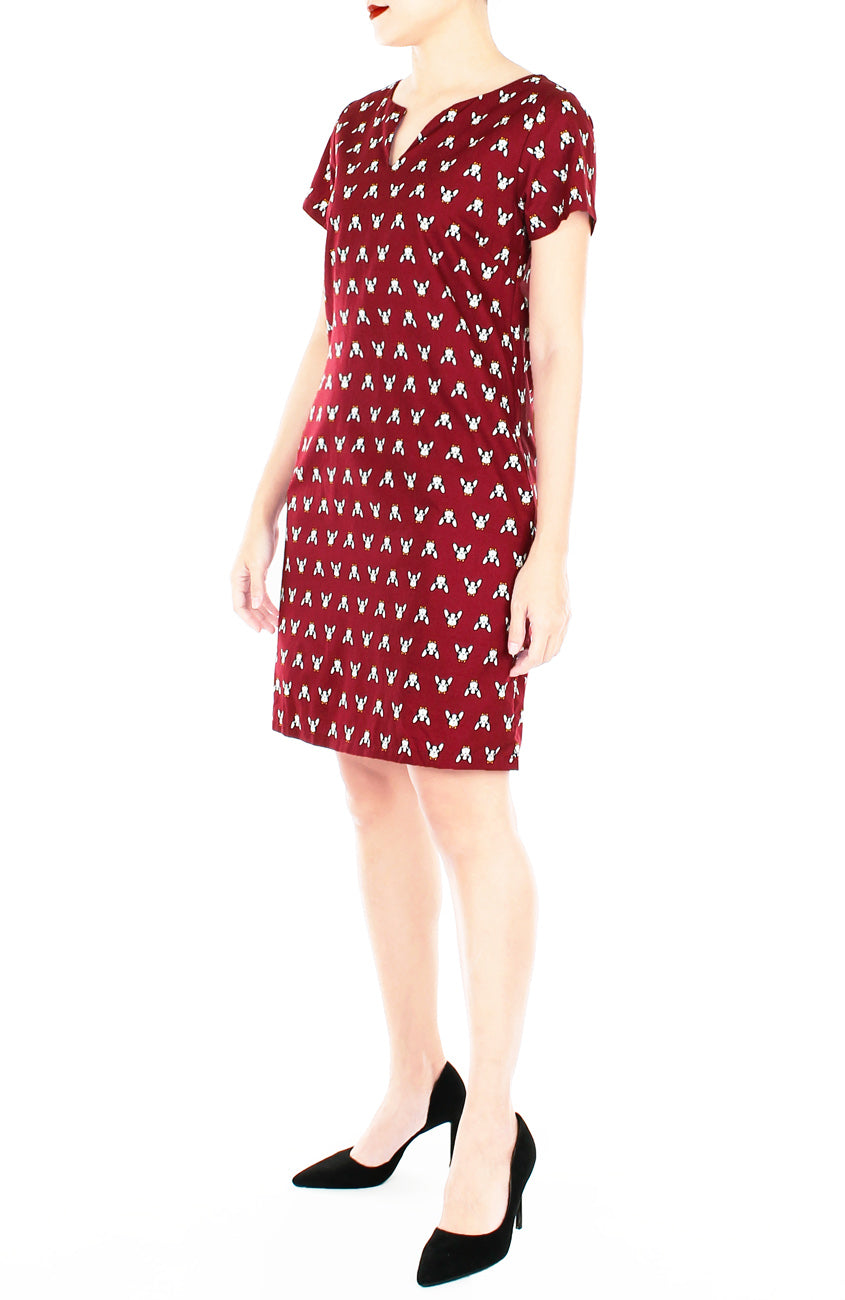 Fancy French Bulldog Lily Shift Dress