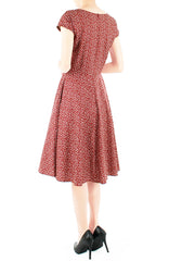 Fine Floral Destination Flare Tea Dress