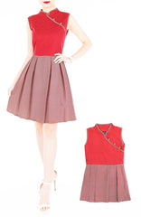 Hatsumi Dots & Stripes Cheongsam Dress