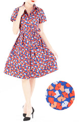 Glamourous Gingko Leaf Anna Shirtdress - Autumn