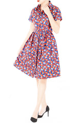 Glamourous Gingko Leaf Anna Shirtdress - Autumn