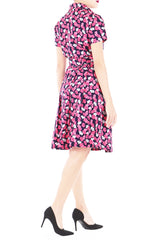 Glamourous Gingko Leaf Anna Shirtdress - Pink