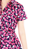 Glamourous Gingko Leaf Anna Shirtdress - Pink