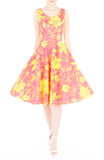 Illuminating Wildflower Flare Midi Dress