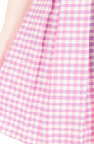Isle Check It Out Flare Dress with Sleeves - Pink