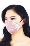 Japanese Plum Blossoms Pure Cotton Face Mask - Crepe Pink