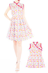Jubilant Confetti Cheongsam Dress