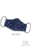 KIDS Moonlight Galaxy Pure Cotton Face Mask - Midnight Blue
