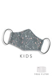 KIDS Moonlight Galaxy Pure Cotton Face Mask - Silver Pink