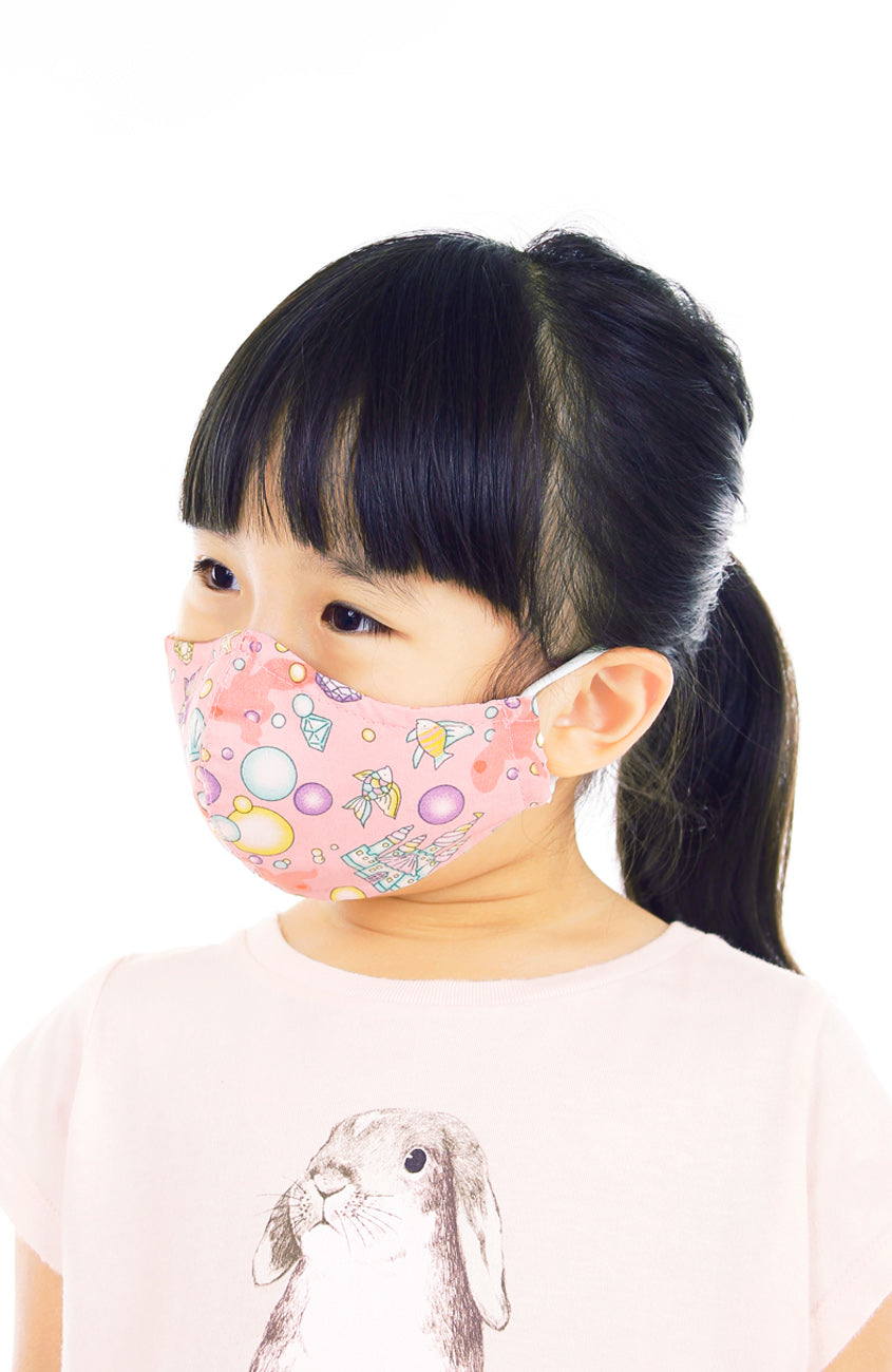 KIDS Seashells & Bubbles Pure Cotton Face Mask