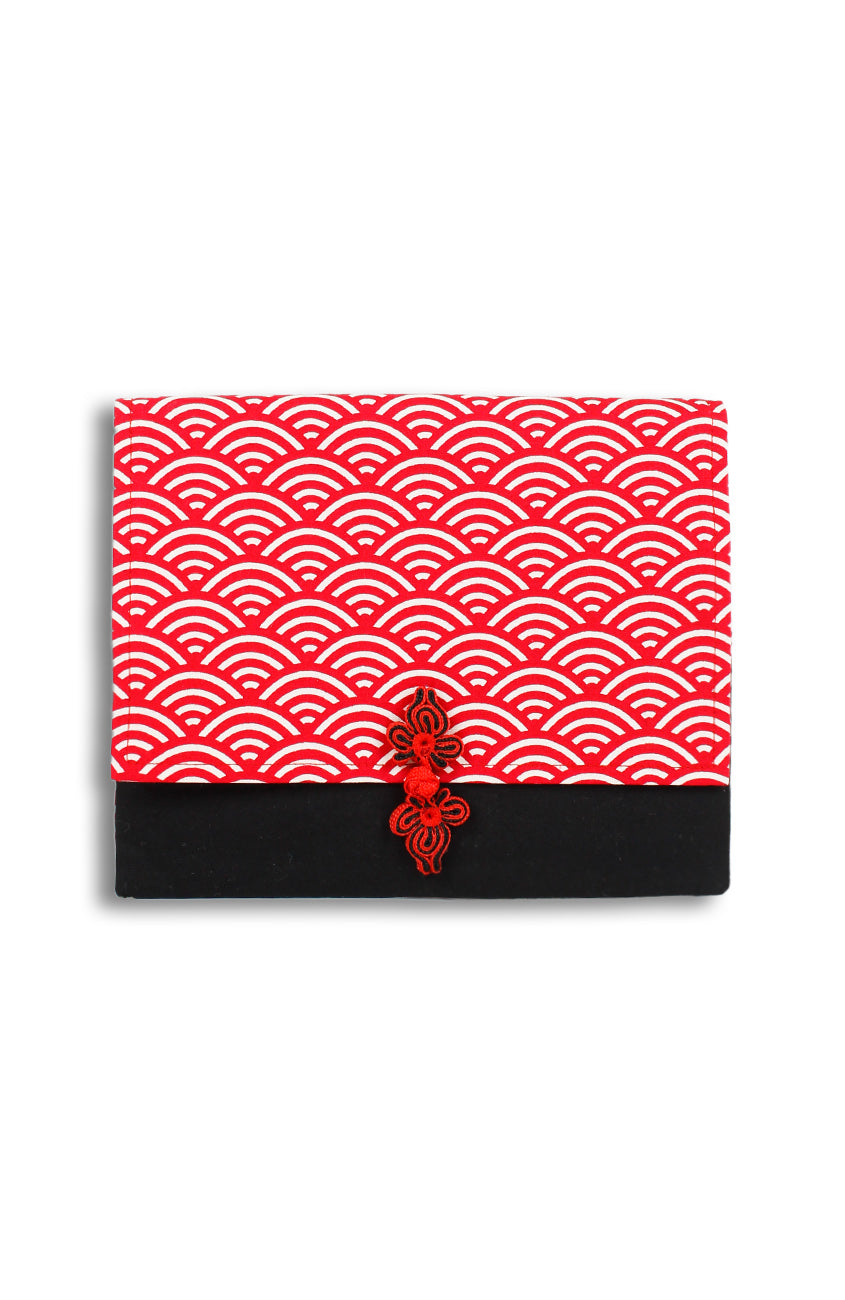 Kyoto Seigaiha ANGPAO Organizer Clutch in Red