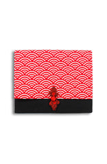 Kyoto Seigaiha ANGPAO Organizer Clutch in Red