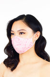 Ladylike Lace Pure Cotton Face Mask - Cotton Candy Pink