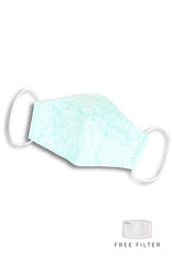 Ladylike Lace Pure Cotton Face Mask - Tiffany