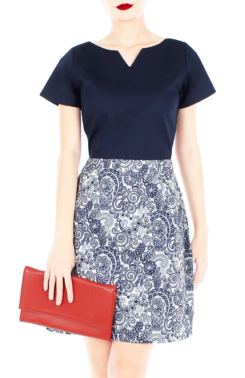 Ladylike Lace Vera Dress with Short Sleeves