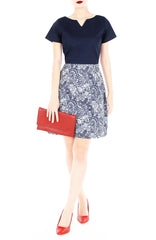 Ladylike Lace Vera Dress with Short Sleeves