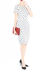 ‘Let’s Do The Polka’ Jeane Dress - White