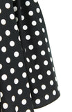 ‘Let’s Do The Polka’ Flare Midi Dress - Black