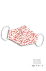 Little Red Florets Pure Cotton Face Mask