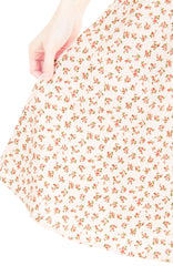 Little Poinsettia Flare Midi Dress