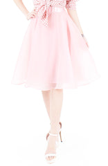 Loveliest Ballet Organza Flare Skirt - Ballet Pink
