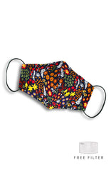 Lush Forest Ferns Pure Cotton Face Mask - Autumn