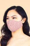 MASQUERADE Luxe Lace Mask - Pink Peony