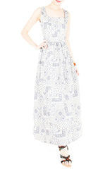 Mediterranean Mosaique Getaway Maxi Dress - Blue