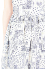 Mediterranean Mosaique Getaway Maxi Dress - Blue