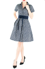 Midnight Blooms Anna Shirtdress