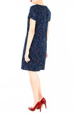 Moonlight Galaxy Lily Shift Dress - Midnight Blue