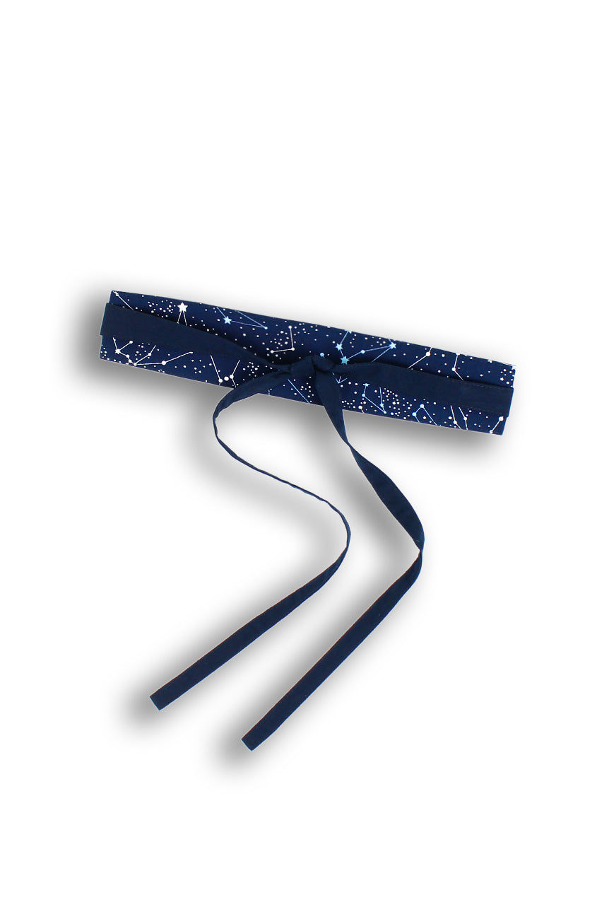 Moonlight Galaxy Obi Belt - Midnight Blue