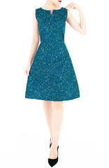 Moonlight Galaxy Stella Dress - Turquoise