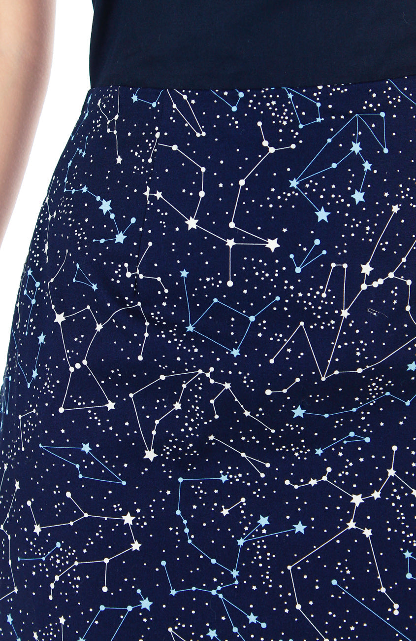 Moonlight Galaxy Jeane Dress - Midnight Blue