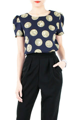 Mythical Hellenistic Coins Blouse