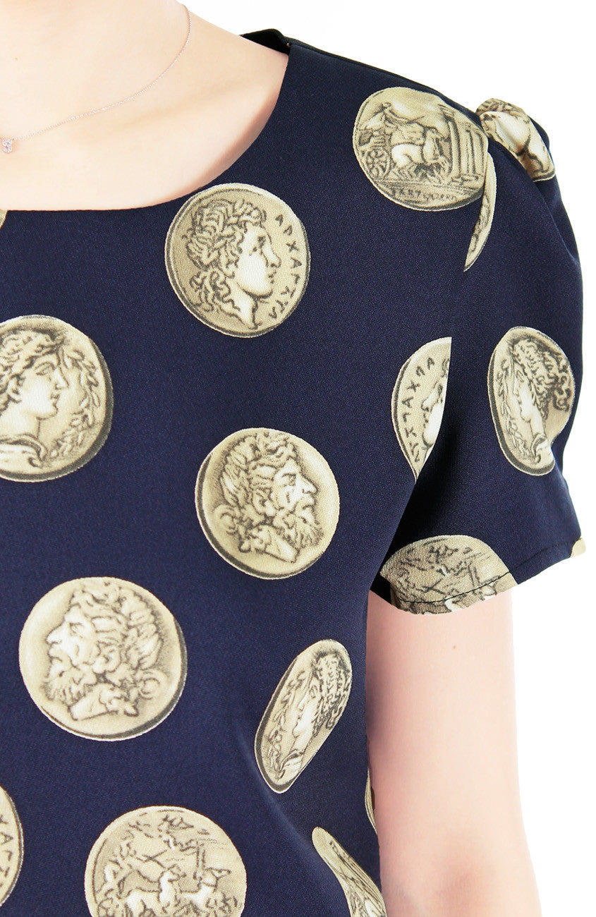Mythical Hellenistic Coins Blouse