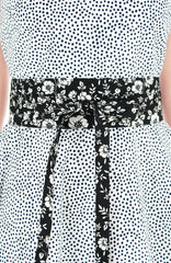 Night Poppies Contemporary Obi Belt