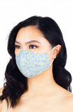 Oopsie Daisy! Pure Cotton Face Mask - Sky Blue
