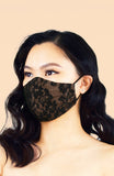 MASQUERADE Luxe Lace Mask - Black Dahlia