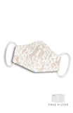 MASQUERADE Luxe Lace Mask - Ivory Dahlia