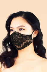 MASQUERADE Luxe Lace Mask - Noir Madame