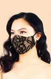 MASQUERADE Luxe Lace Mask - Noir Provocateur